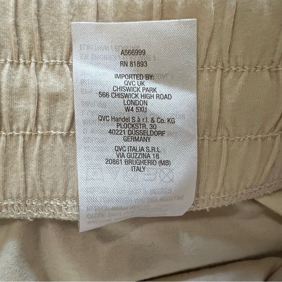 AnyBody Lounge Cozy Knit Split Cuff Joggers in Warm Sand size 1X - Picture 8 of 9